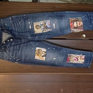 Women's Jeans Upcycled Patchwork G-Star G-RAW C-STAQ